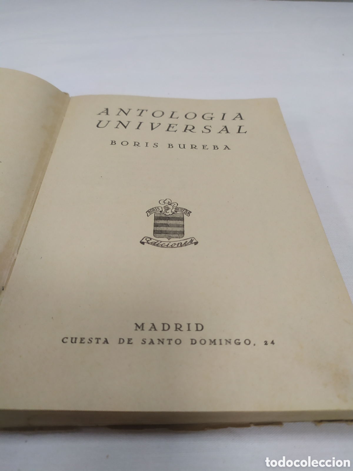 Libros de segunda mano: Antolog&iacute;a universal, Boris Bureba, 1950 - Foto 3