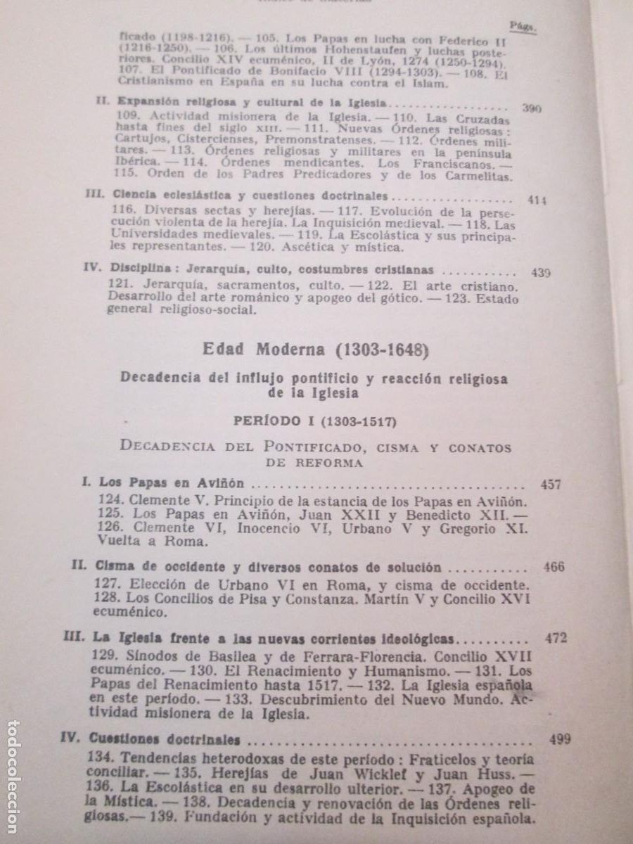Libros de segunda mano: MANUAL DE HISTORIA ECLESIASTICA. BERNARDINO LLORCA. EDITORIAL LABOR. 1946 - Foto 9