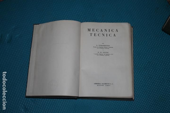 Livres d'occasion: MECANICA TECNICA, TIMOSENKO, YOUNG, LIBRERIA HACHETTE 1957