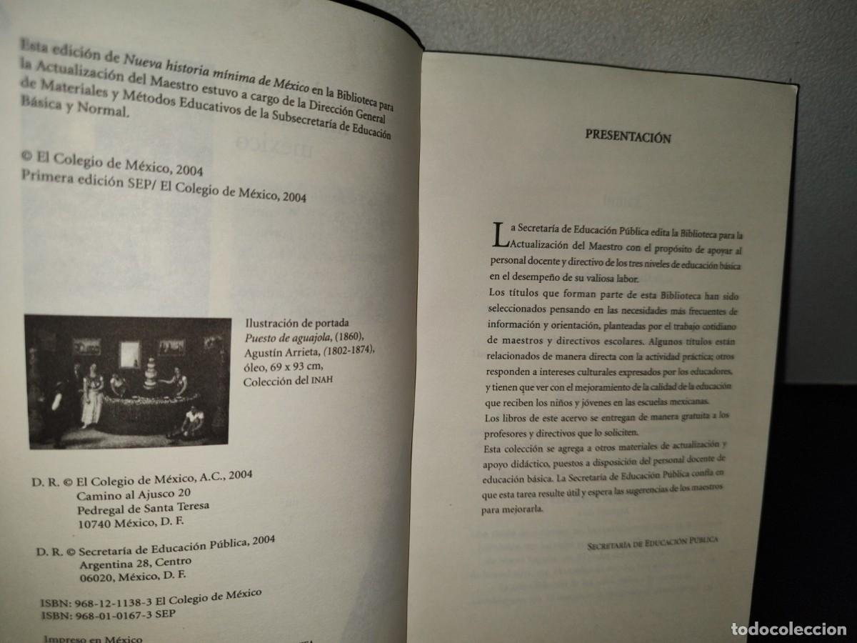 Libros de segunda mano: 48- NUEVA HISTORIA M&Iacute;NIMA DE M&Eacute;XICO - Foto 3