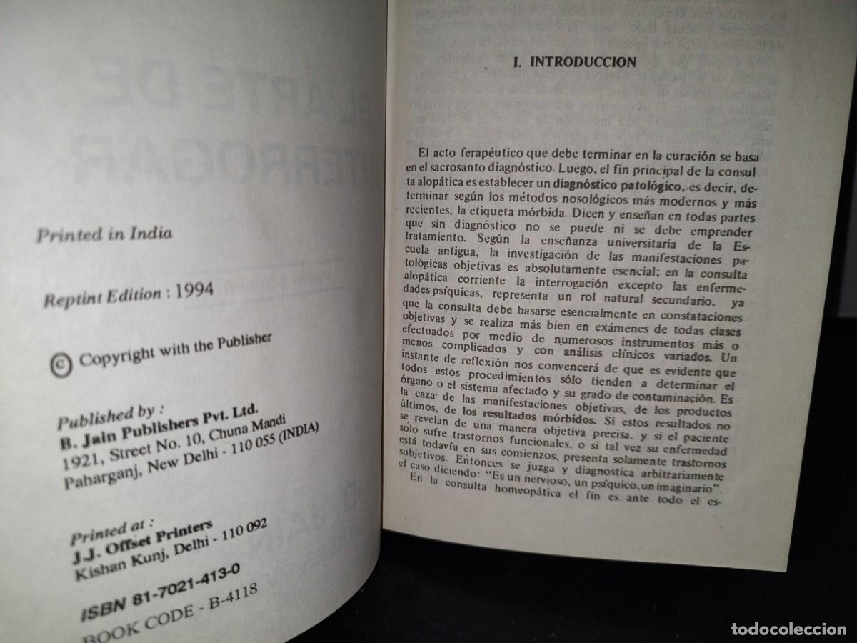 Libros de segunda mano: 49- HOMEOPATHIA. EL ARTE DE INTERROGAR - PIERRE SCHMIDT - 1994 - Foto 4
