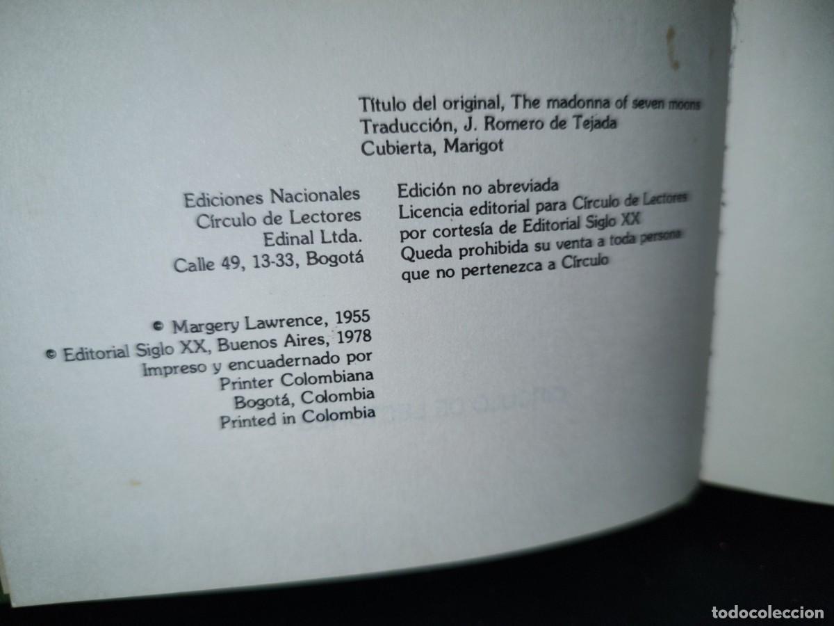 Libros de segunda mano: 49- LA MADONA DE LAS SIETE LUNAS - MARGERY LAWRENCE - Foto 4