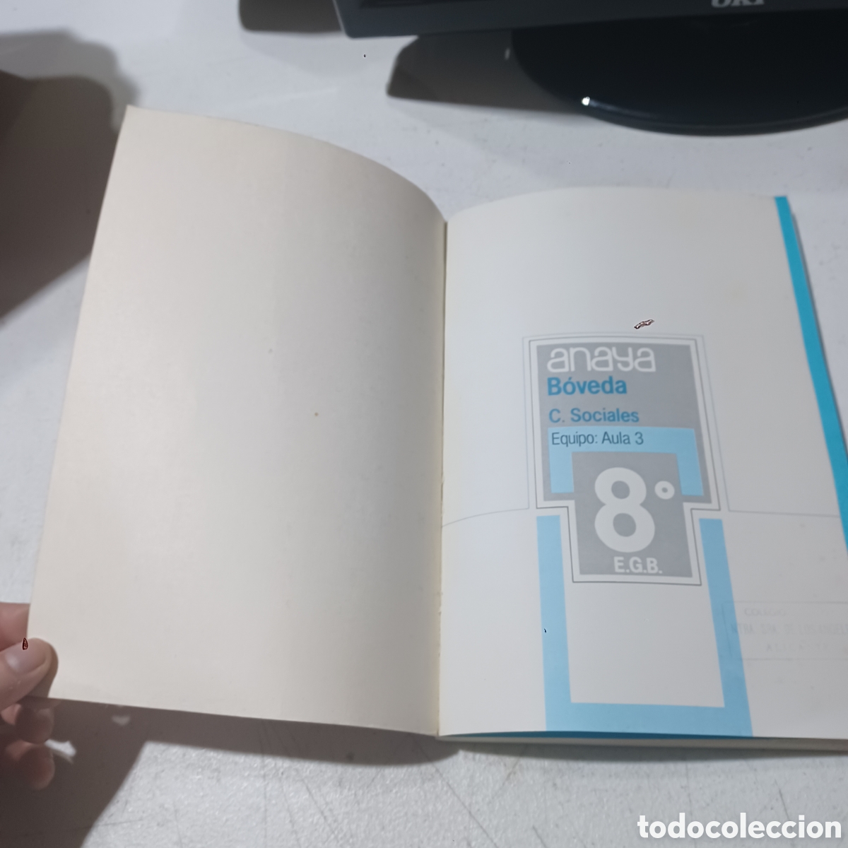 Libros de segunda mano: BOVEDA C. SOCIALES 8&deg; E.G.B. ANAYA EQUIPO AULA 3 - Foto 2