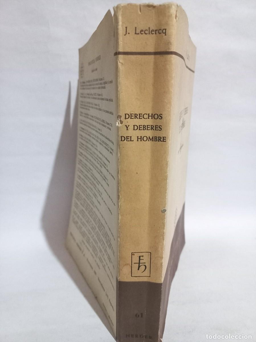 Libros de segunda mano: Jacques Leclercq - Derechos y Deberes del Hombre - 1963 - Foto 2