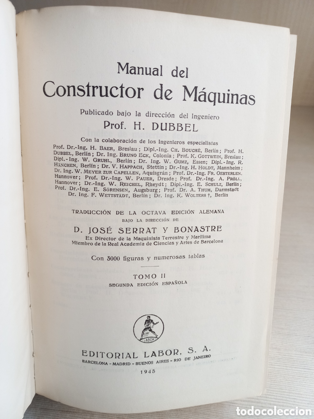 Libros de segunda mano: Manual del constructor de m&aacute;quinas. Dubbel. Editorial Labor, 1945. Ilustrado - Foto 5