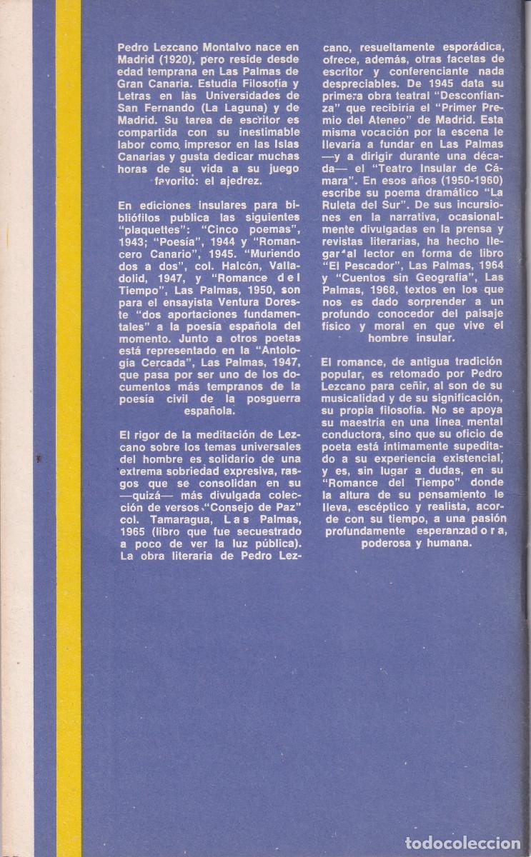 Libros de segunda mano: ROMANCES PEDRO LEZCANO BIBLIOTECA POPULAR CANARIA - Foto 2