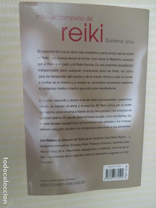 Libros de segunda mano: REIKI , MANUAL COMPLETO - SISTEMA USUI - EDICIONES OBELISCO - 2006 - Foto 3