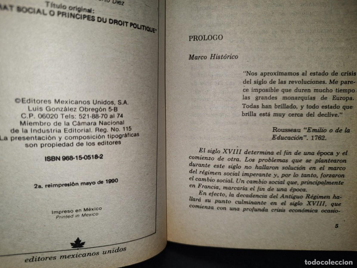 Libros de segunda mano: 49- EL CONTRATO SOCIAL - ROUSSEAU - Foto 3