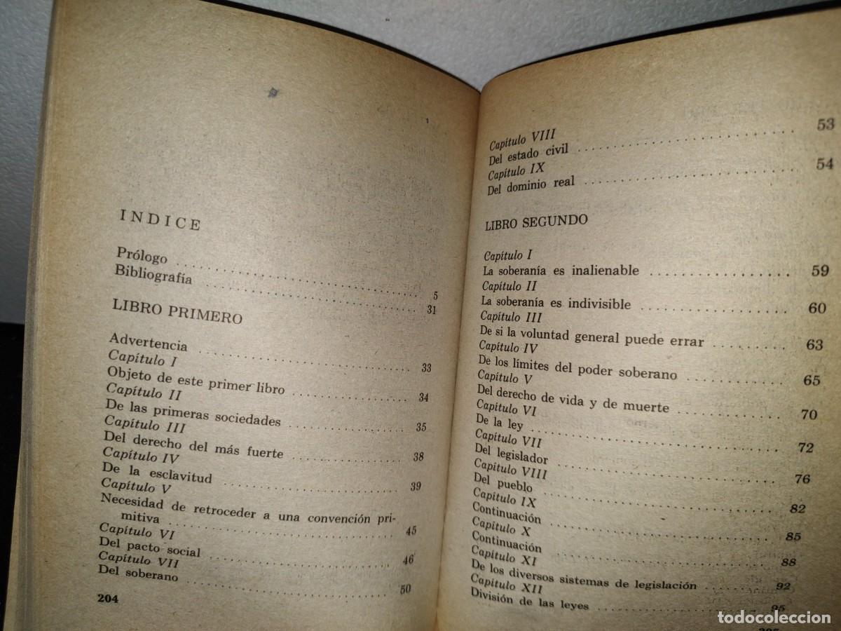 Libros de segunda mano: 49- EL CONTRATO SOCIAL - ROUSSEAU - Foto 4