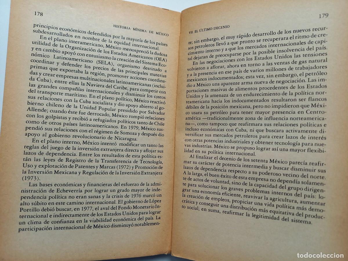 Libros de segunda mano: Historia M&iacute;nima de M&eacute;xico. Daniel Cosio Villegas - Foto 7