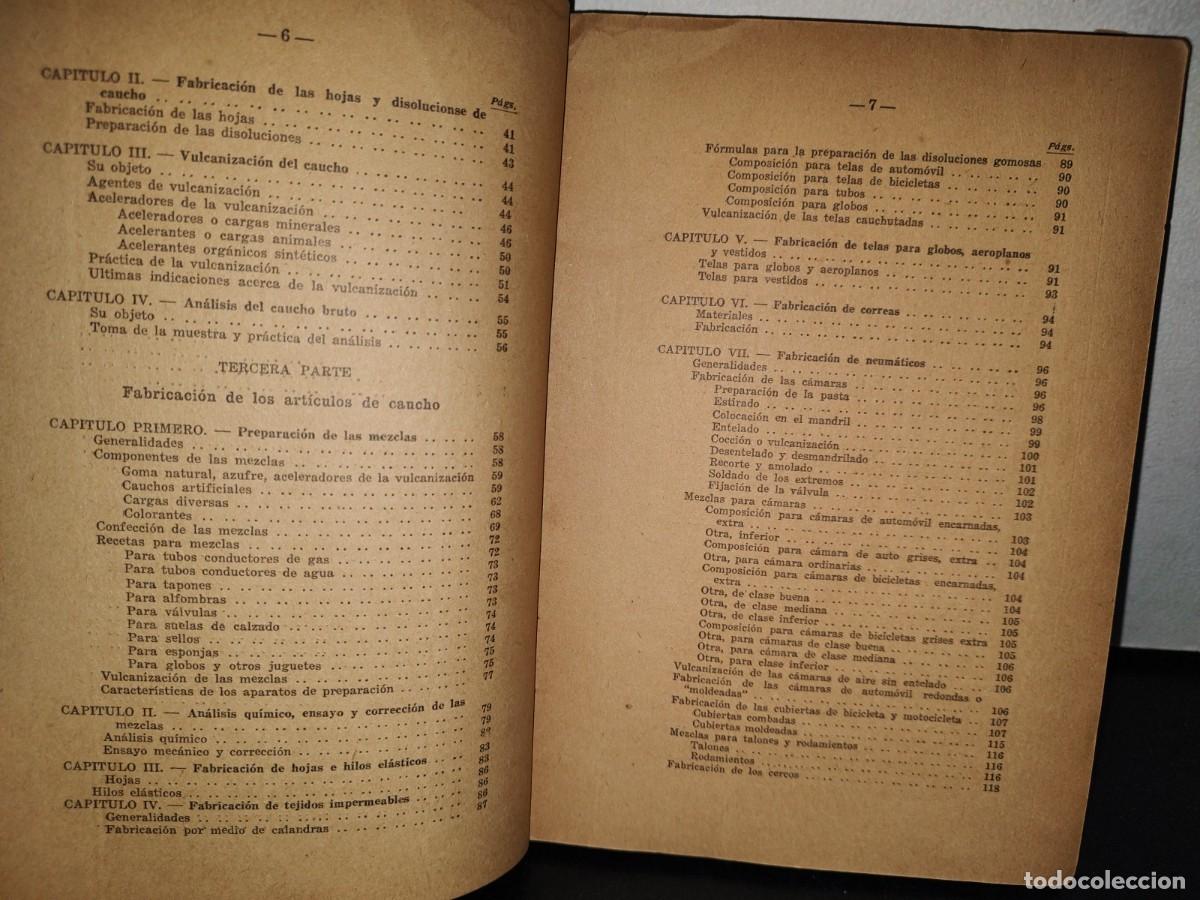 Libros de segunda mano: 49- EL CAUCHO Y LA GUTAPERCHA - TH. SEELIGMANN - 1944 - Foto 7