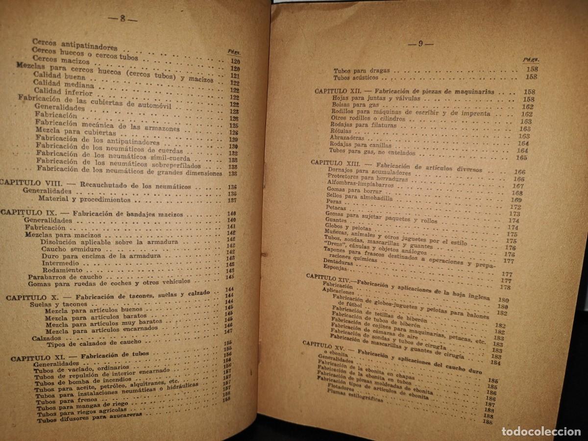 Libros de segunda mano: 49- EL CAUCHO Y LA GUTAPERCHA - TH. SEELIGMANN - 1944 - Foto 8