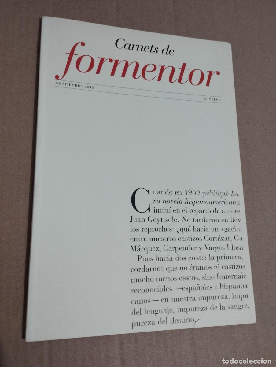 Libros de segunda mano: CARNETS DE FORMENTOR N&ordm; 1 (SEPTIEMBRE 2012) - Foto 1