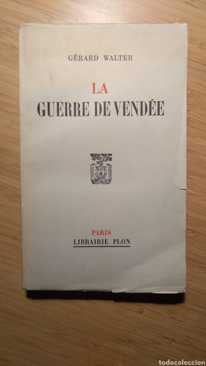 Libros de segunda mano: (frances) La guerre de Vend&eacute;e - Gerard Walter, 1953 - Foto 1