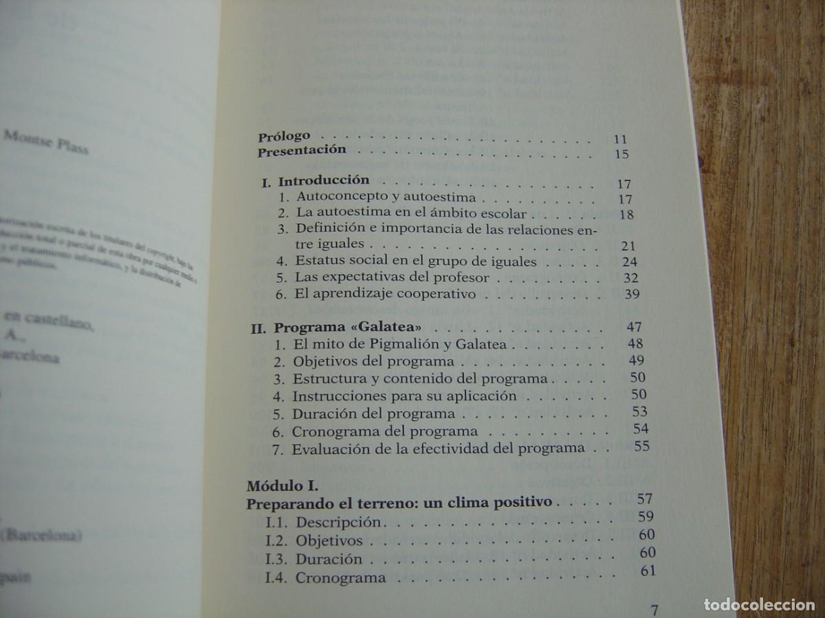 Libros de segunda mano: LA POTENCIACI&Oacute;N DE LA AUTOESTIMA EN LA ESCUELA. PAID&Oacute;S. 2000 - Foto 4