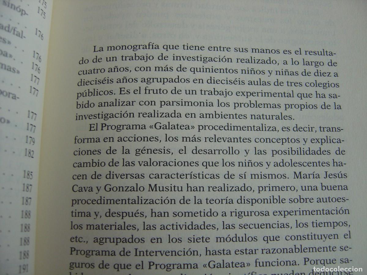 Libros de segunda mano: LA POTENCIACI&Oacute;N DE LA AUTOESTIMA EN LA ESCUELA. PAID&Oacute;S. 2000 - Foto 7
