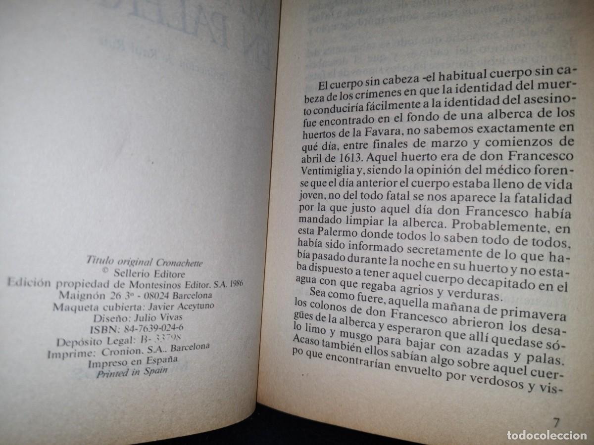Libros de segunda mano: 50 - MATA HARI EN PALERMO - LEONARDO SCIASCI - 1986 - Foto 3
