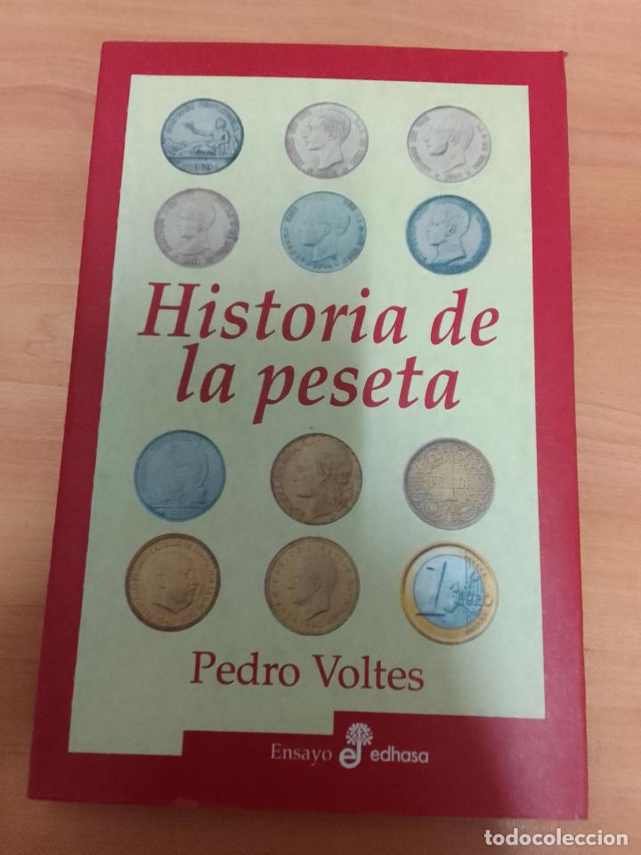 Libros de segunda mano: Pedro Voltes: Historia de la peseta (Edhasa. 2001) - Foto 1