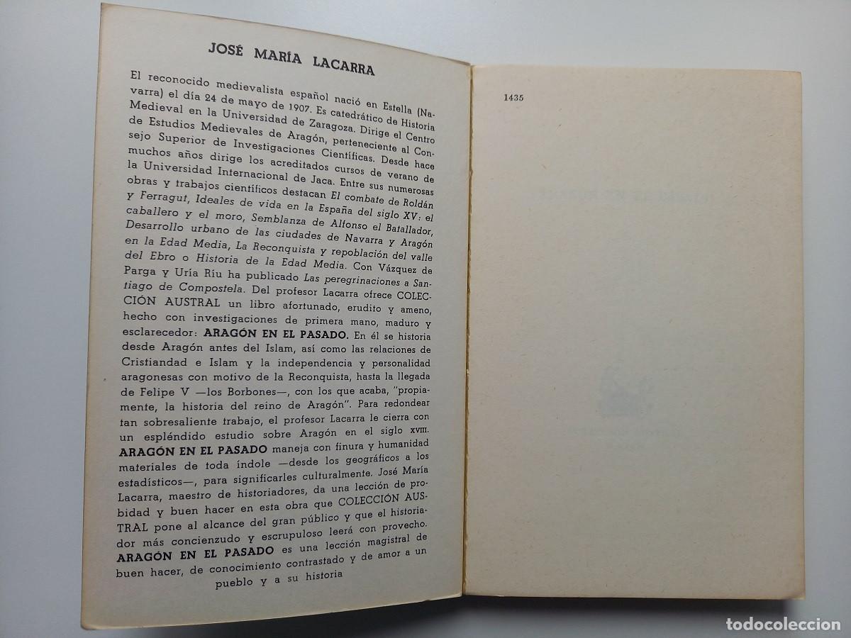 Libros de segunda mano: ARAG&Oacute;N EN EL PASADO. Jos&eacute; Mar&iacute;a Lacarra - Foto 3