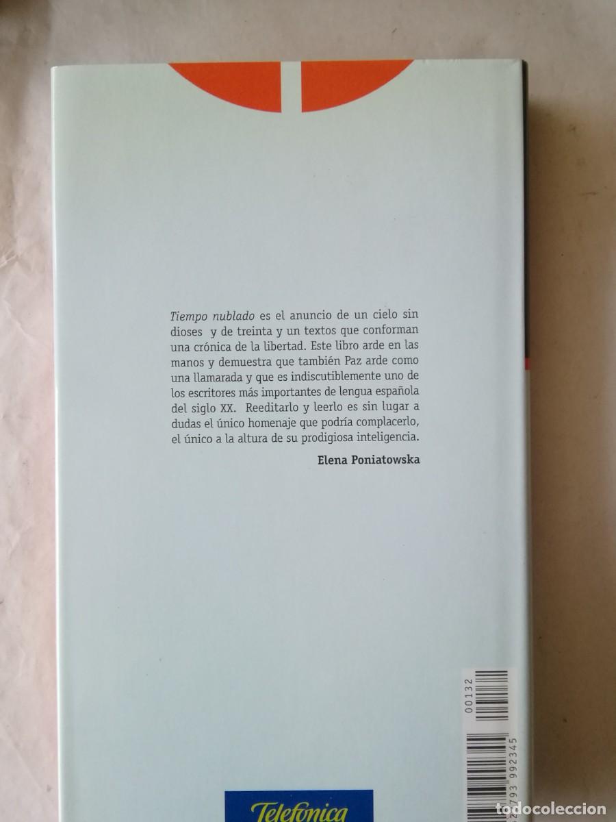 Libros de segunda mano: TIEMPO NUBLADO - OCTAVIO PAZ - Foto 2