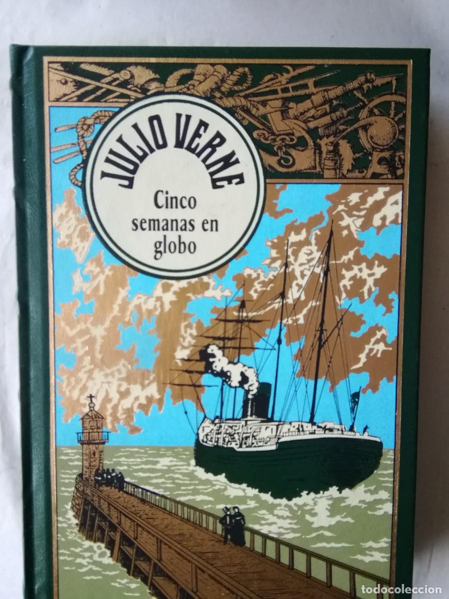 Libros de segunda mano: CINCO SEMANAS EN GLOBO- JULIO VERNE - Foto 1