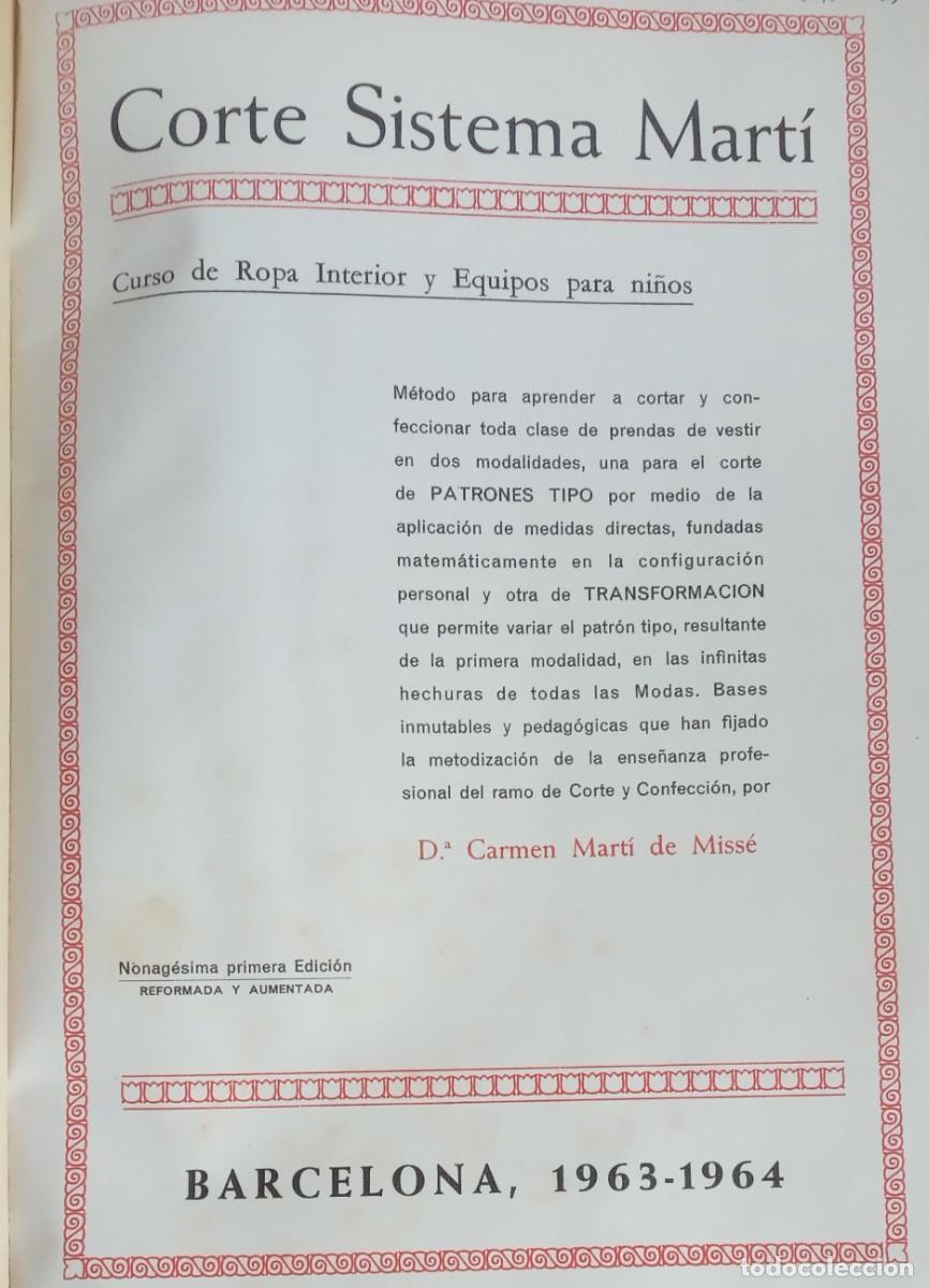 Libros de segunda mano: CORTE SISTEMA MARTI LENCERIA 19645 - Foto 2
