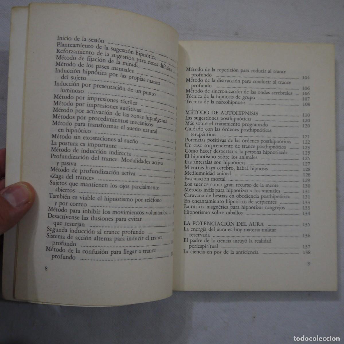 Libros de segunda mano: MANUAL PR&Aacute;CTICO DE HIPNOTISMO - EQUIPO DE EXPERTOS OSIRIS - EDITORIAL DE VECCHI - 1989 - Foto 5