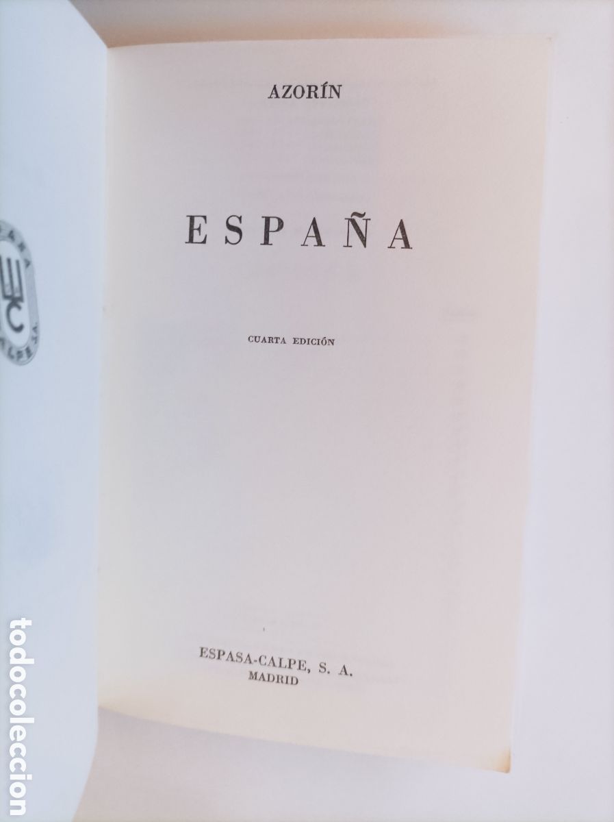 Libros de segunda mano: Espa&ntilde;a / Azor&iacute;n. Colecci&oacute;n Austral, 1202 - Foto 2