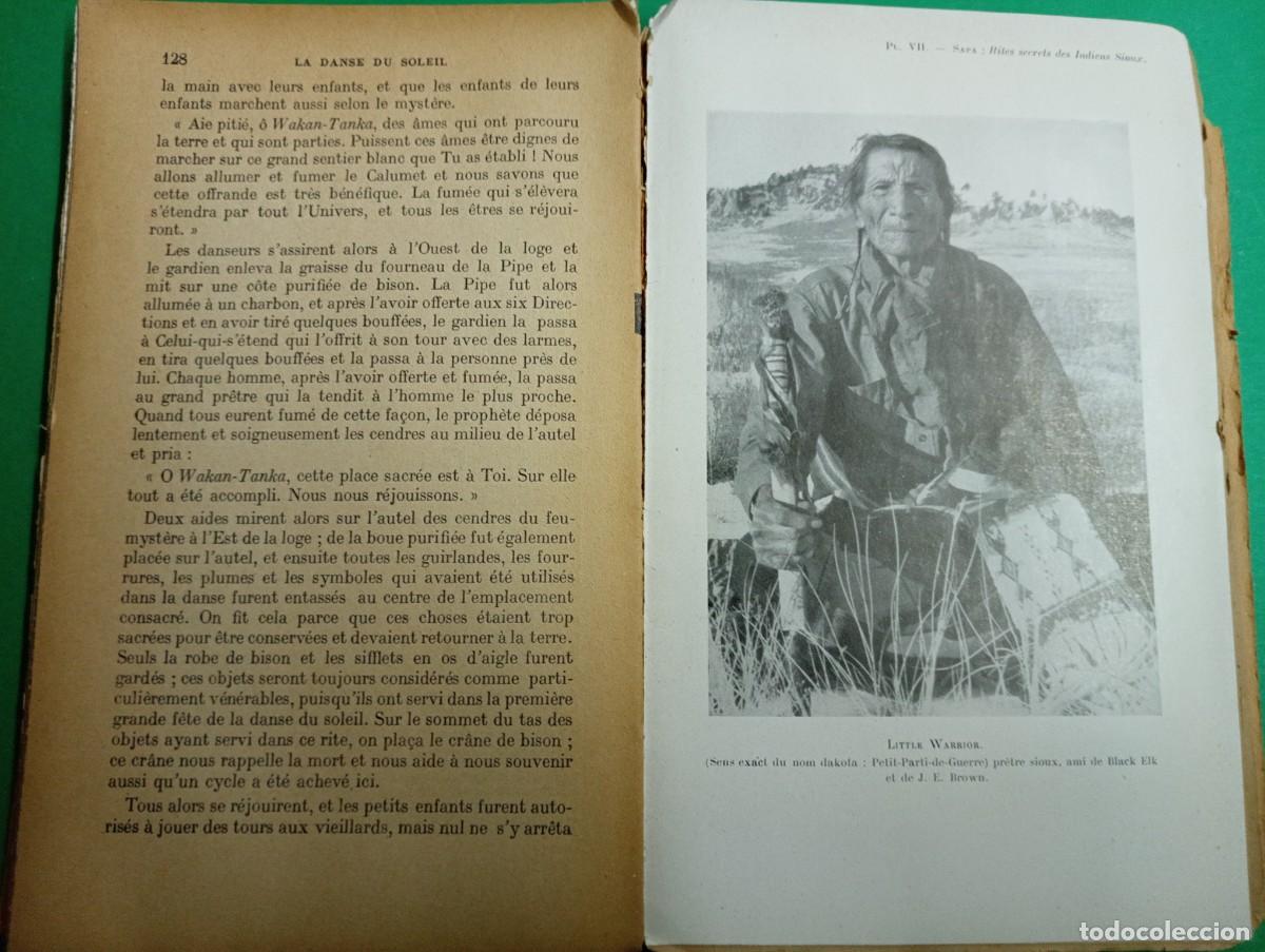 Libros de segunda mano: Antiguo libro LOS RITOS SECRETOS DE LOS INDIOS SIOUX. Payot - Paris 1953. - Foto 6