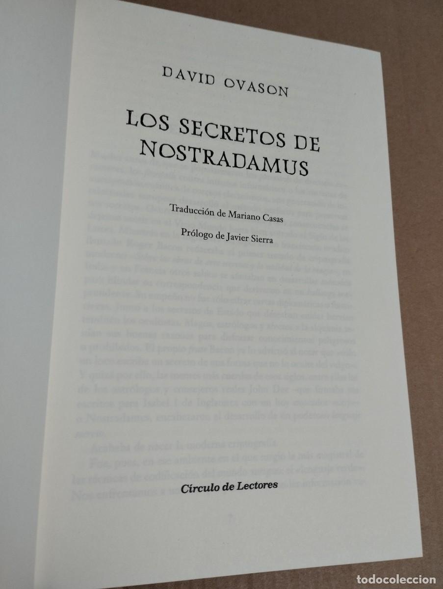 Libros de segunda mano: LOS SECRETOS DE NOSTRADAMUS (DAVID OVASON) - Foto 2