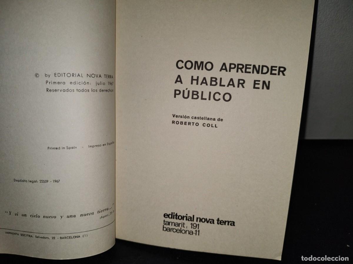 Libros de segunda mano: 52- C&Oacute;MO APRENDER A HABLAR EN P&Uacute;BLICO - ANDR&Eacute; CONQUET - Foto 3