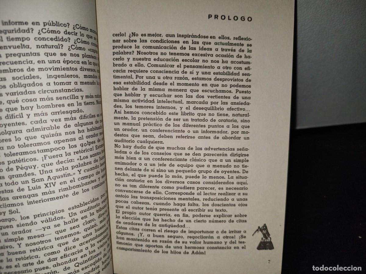 Libros de segunda mano: 52- C&Oacute;MO APRENDER A HABLAR EN P&Uacute;BLICO - ANDR&Eacute; CONQUET - Foto 4