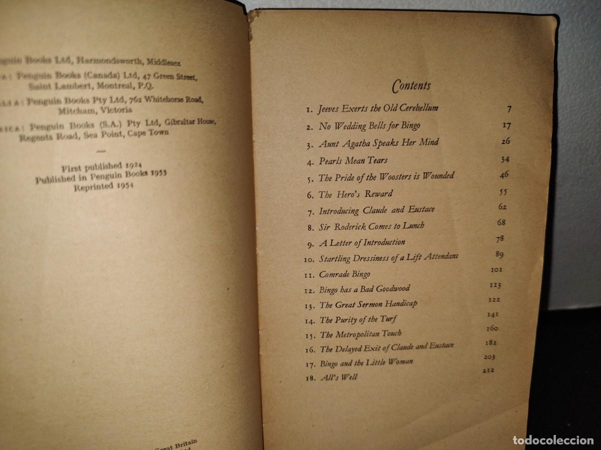 Libros de segunda mano: 52- THE INIMITABLE JEEVES - P. G. WODEHOSE - 1954 - Foto 3