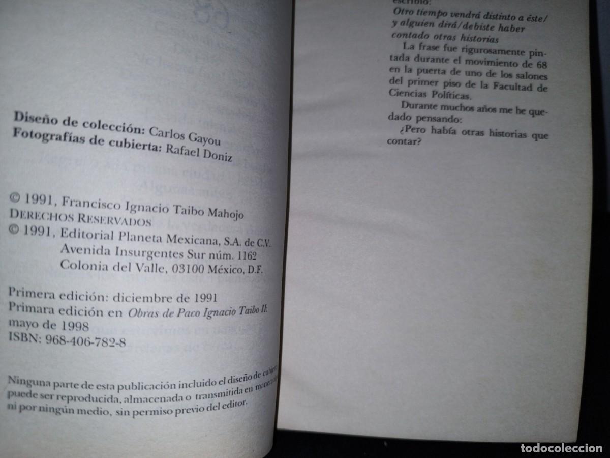 Libros de segunda mano: 52- 68 - PACO IGNACIO TAIBO II - Foto 4