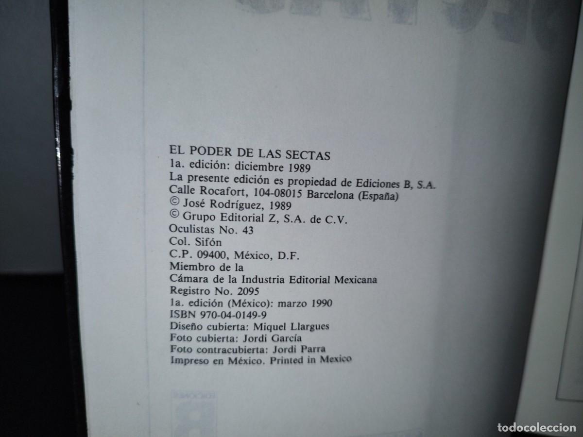 Libros de segunda mano: 52- EL PODER DE LAS SECTAS - PEPE RODR&Iacute;GUEZ - Foto 4