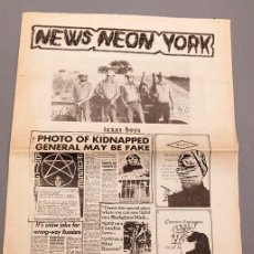 Libros de segunda mano: NEON DE SURO COLECTIVO - NEWS NEON YORK - MARZO 1982 - MAIL ART - ARTE CONCEPTUAL. Lote 381061439