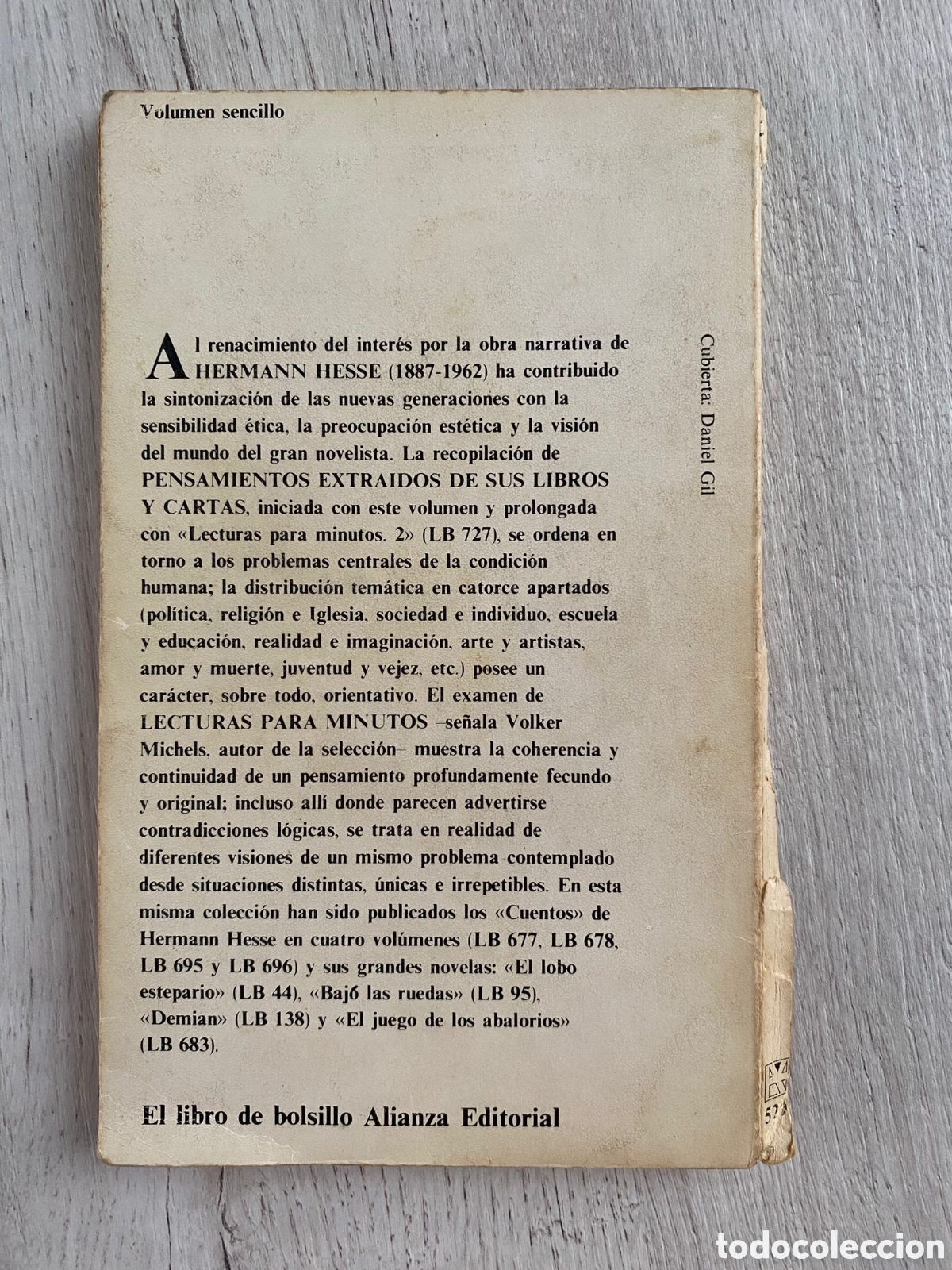 Libros de segunda mano: LECTURA PARA MINUTOS HERMANN HESSE - Foto 2
