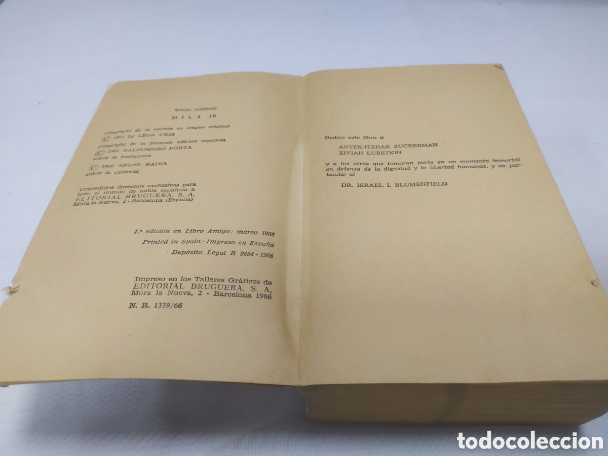 Libros de segunda mano: Mila 18. Leon Uris, 1961 - Foto 3