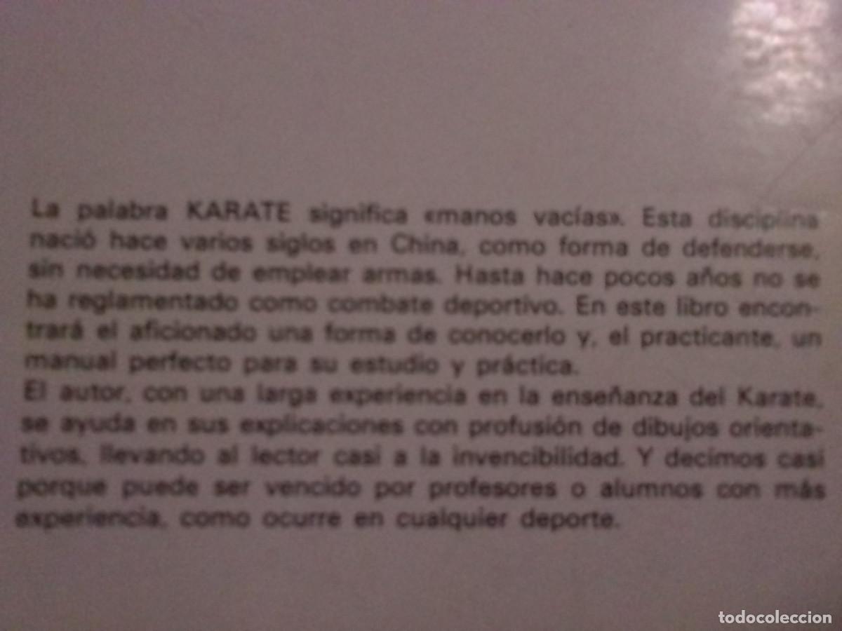 Libros de segunda mano: Manual pr&aacute;ctico de karate - Cesar Barioli (Ed. de Vecchi) - Foto 2
