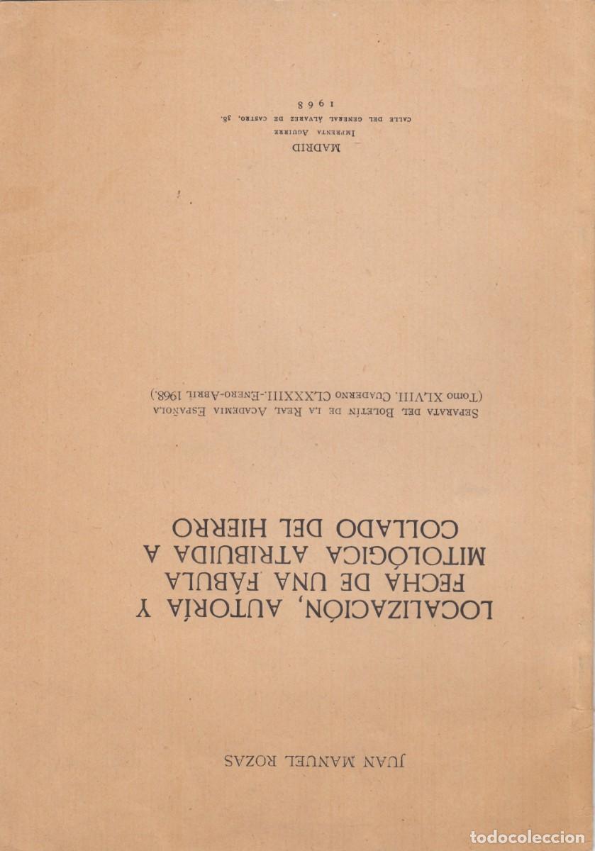 Libros de segunda mano: ...F&Aacute;BULA MITOL&Oacute;GICA ATRIBUIDA A COLLADO DEL HIERRO. DEDIC. AUT&Oacute;GRAFA.