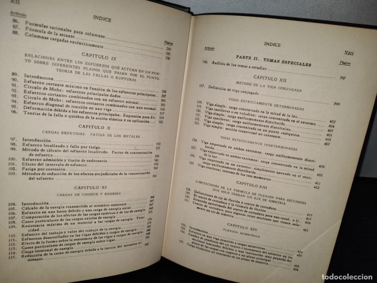 Libros de segunda mano: 53- RESISTENCIA DE MATERIALES - FRED B. SEELY - 1954 - Foto 8
