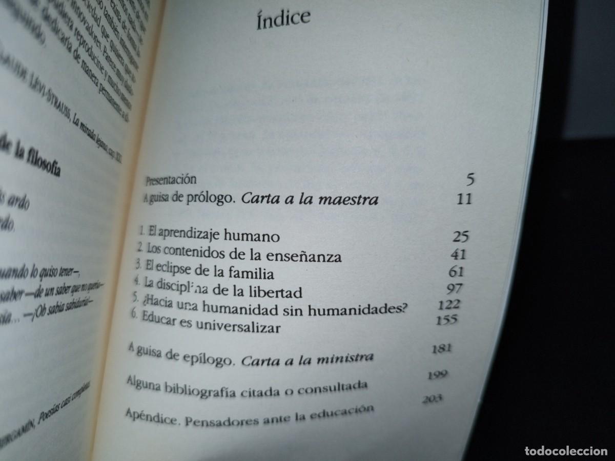 Libros de segunda mano: 53- EL VALOR DE EDUCAR - FERNANDO SAVATER - Foto 5