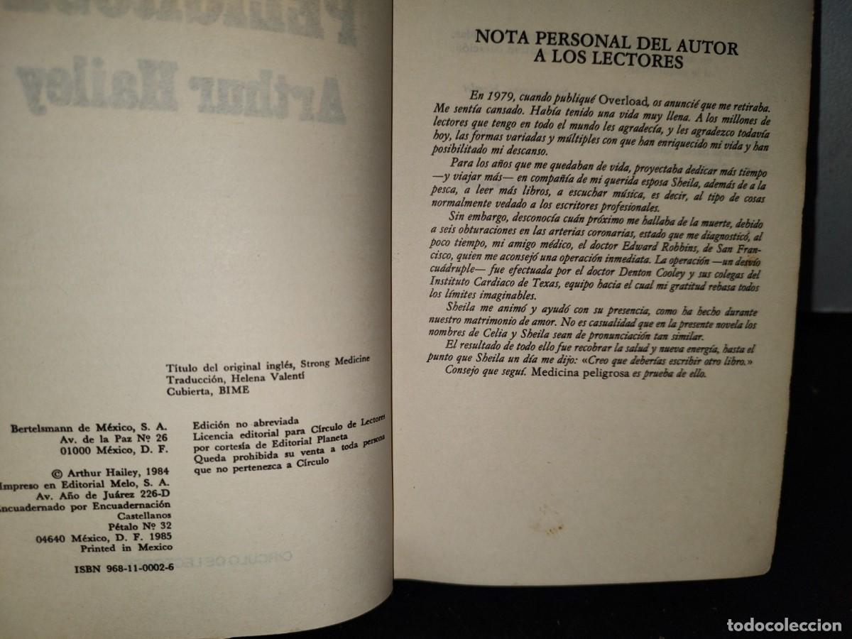 Libros de segunda mano: 53- MEDICINA PELIGROSA - ARTHUR HAILEY - Foto 4