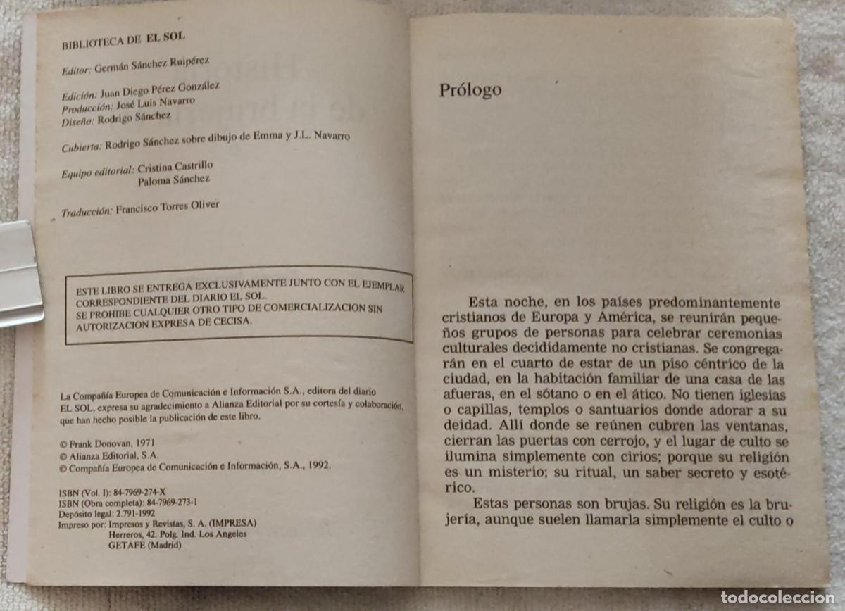 Libros de segunda mano: HISTORIA DE LA BRUJER&Iacute;A, I. - Foto 3