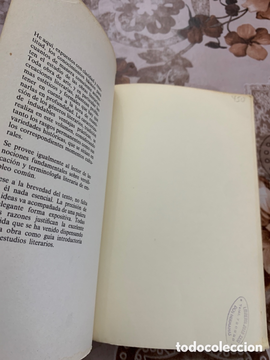 Libros de segunda mano: Introducci&oacute;n a los estudios literarios. Rafael Lapesa Melgar. - Foto 3