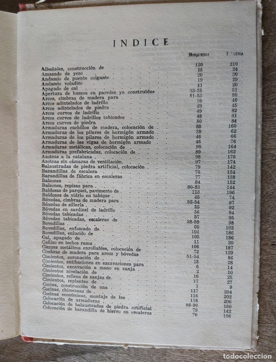 Libros de segunda mano: Pr&aacute;ctica constructiva, 1958, 214 p&aacute;ginas, con ilustraciones - Foto 4