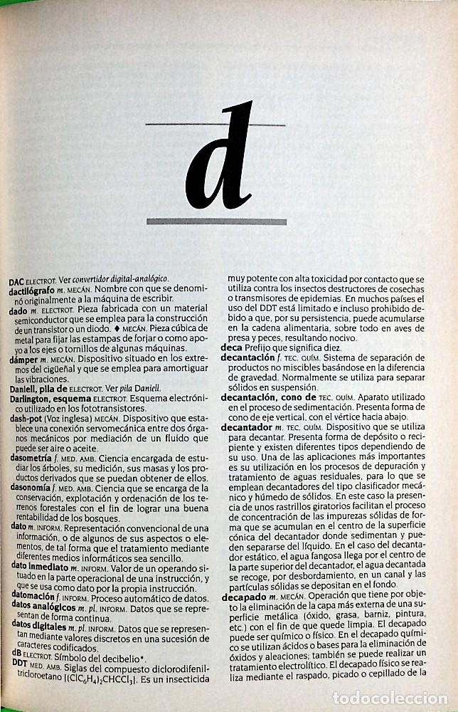Libros de segunda mano: Diccionario de tecnolog&iacute;a - RBA / Larousse - Foto 5