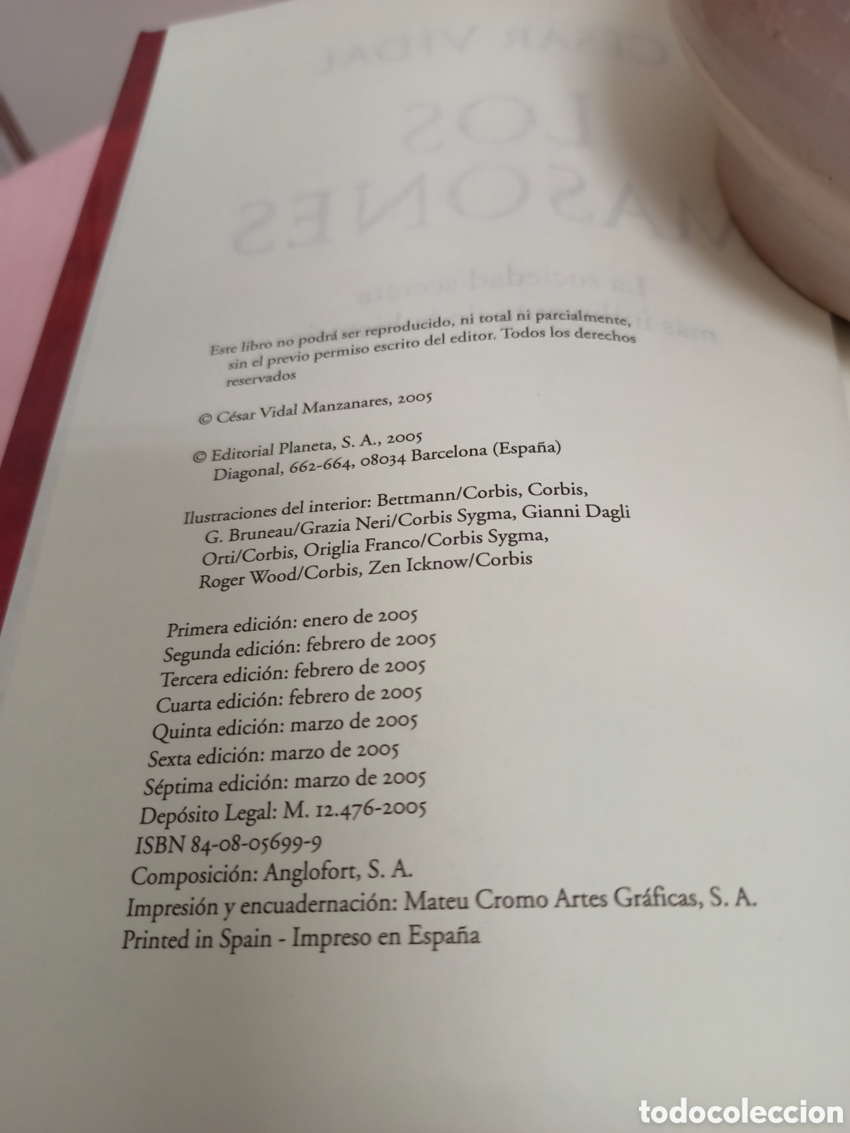 Libros de segunda mano: Libro Los Masones por C&egrave;sar Vidal. A&ntilde;o 2005 - Foto 4