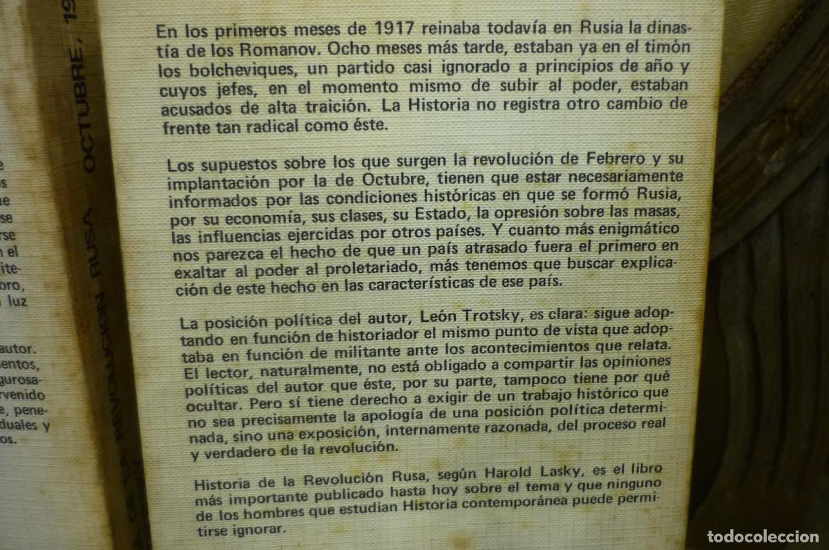 Libros de segunda mano: TROTSKY: HISTORIA DE LA REVOLUCI&Oacute;N RUSA. DOS TOMOS. COMPLETO. ZERO 1973. - Foto 6