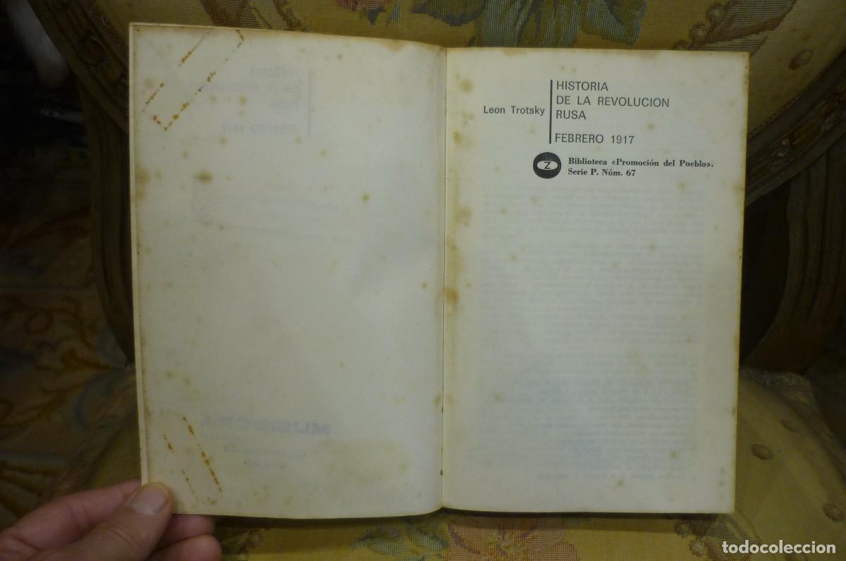 Libros de segunda mano: TROTSKY: HISTORIA DE LA REVOLUCI&Oacute;N RUSA. DOS TOMOS. COMPLETO. ZERO 1973. - Foto 7
